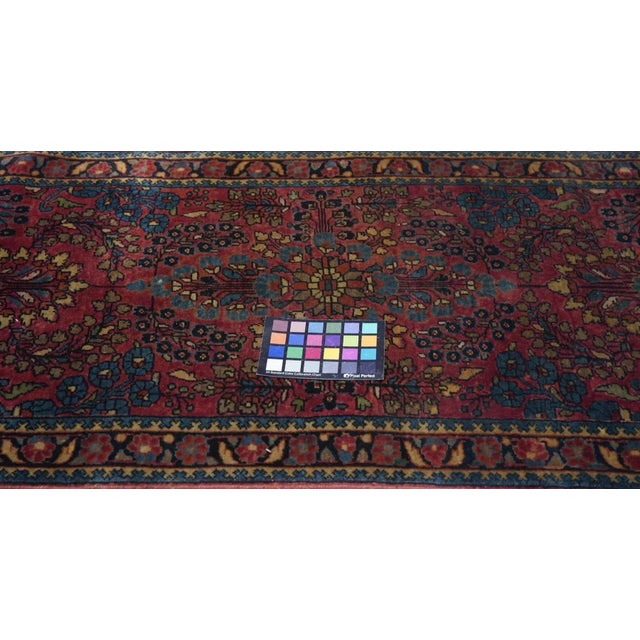 Antique Sarouk Rug 2'2'' x 4'1'' For Sale - Image 11 of 11
