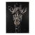 "Monochrome Majesty" Contemporary Wildlife Painting by Edison Byarugaba, Framed For Sale