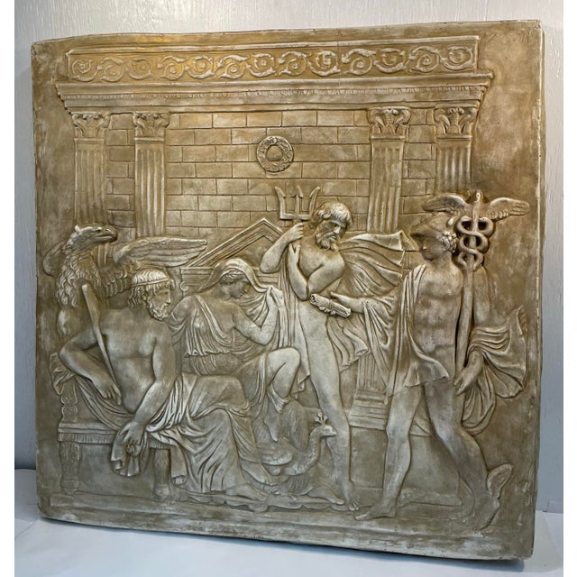 Beautiful vintage plaster neoclassical design wall art! Great 3d detail