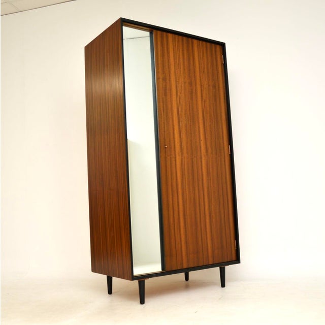 Vintage Walnut Wardrobe attributed to John & Sylvia Reid for Stag, 1950s For Sale - Image 13 of 13