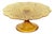 Art Deco Amber Cake Stand in Depression Glass For Sale