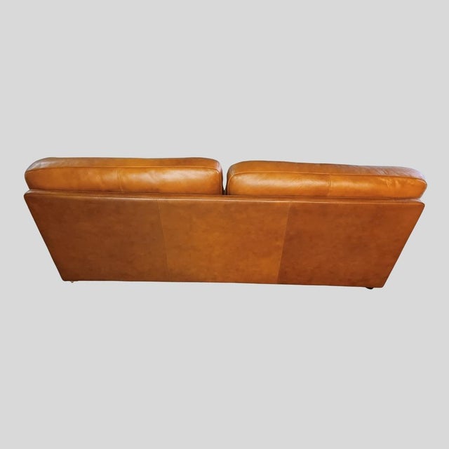 1970s Vintage Italian Leather Sofa from Formaflex, 1970s, Set of 2 For Sale - Image 5 of 14