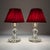 Beautiful pair of table lamps made in italy in the 1950s. wiring replaced by a professional electrician. the lamp is in...