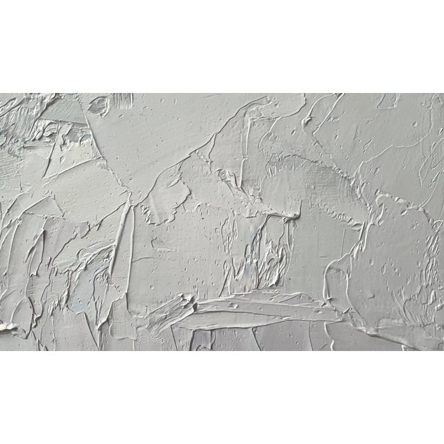 Textured Desertscape – Impasto Palette Knife Oil Painting by L Haas For Sale - Image 4 of 8