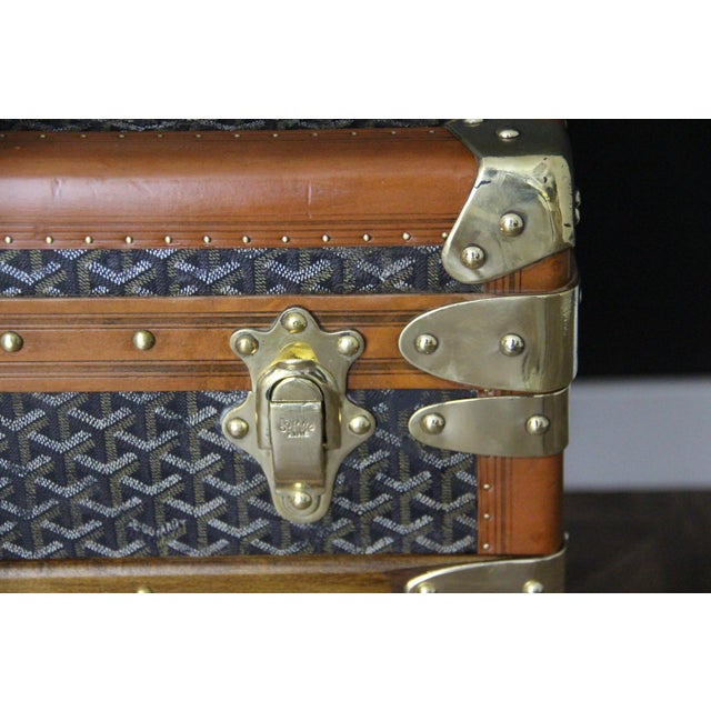 1920s Vintage Cabin Trunk from Goyard, 1920s For Sale - Image 5 of 18