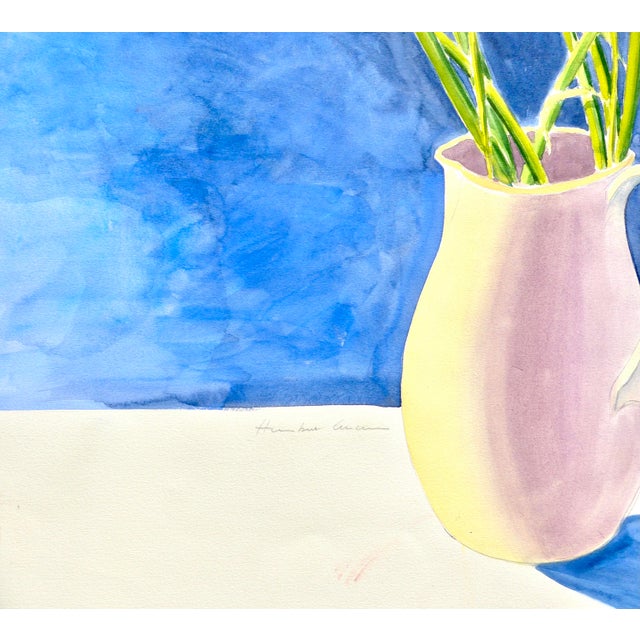 Contemporary "French Flowers and Lilies" Still Life Drawing For Sale - Image 4 of 5