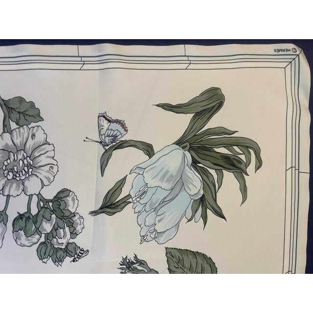 Textile Hermès Scarf “Quai Aux Fleurs” For Sale - Image 7 of 10