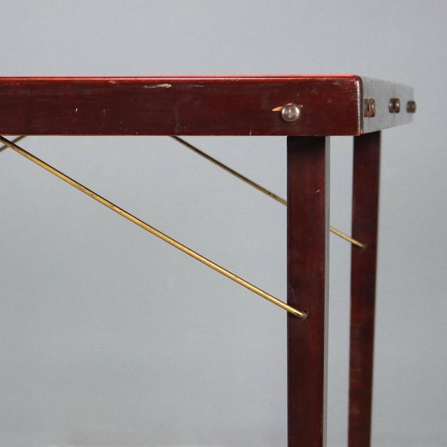 Folding Game Table in Beech For Sale - Image 4 of 8