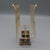 Vintage Brass Letter Rack With Ornate Cast Pedestal Base — Victorian Style For Sale - Image 4 of 7