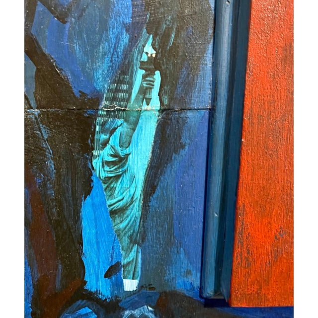 Blue John M Mitchell, Large Painting Photo Collage Martin Luther King African American Civil Rights, 1996 For Sale - Image 8 of 18