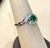 Natural Brazilian Emerald & Diamond Ring 18 Karat White Gold For Sale - Image 18 of 18