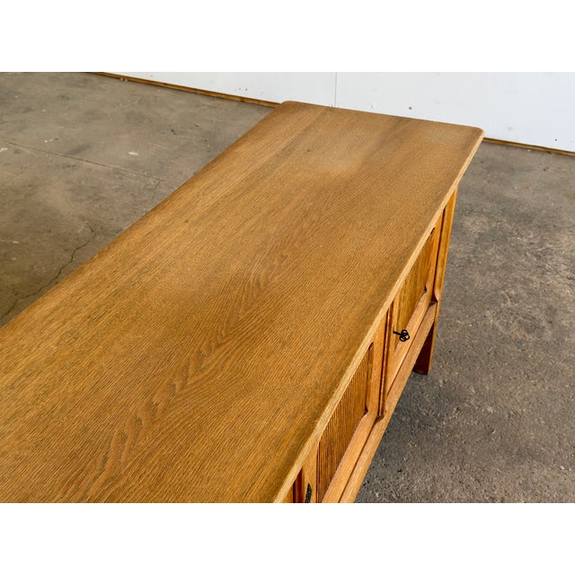 Danish Oak Sideboard by Henning Kjærnulf, 1960s For Sale - Image 9 of 11