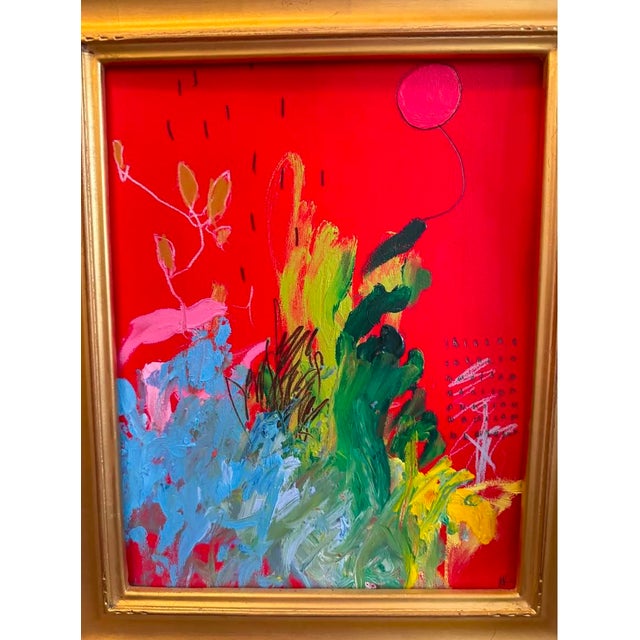 Vibrant original AK Hardeman. Bright, texturely, and dynamic. This piece was made on thick poster board, which is rare for...