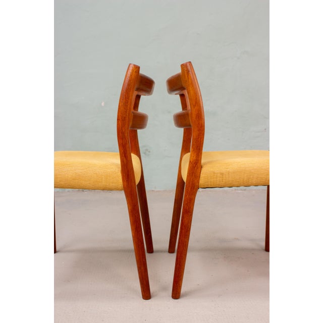 Danish Model 84 Chairs in Teak by Niels Otto Möller for J.L. Møllers, 1960s, Set of 4 For Sale - Image 12 of 18
