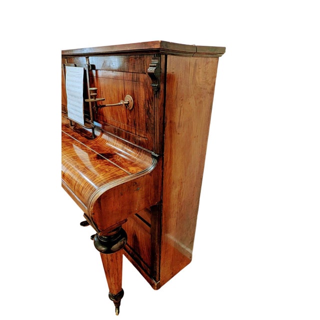 Victorian Antique J. & J. Hopkinson Cabonet Victorian Style Piano 1895 For Sale - Image 3 of 12