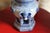 Frederick Cooper 1970s Frederick Cooper Blue and White Ram Vase For Sale - Image 4 of 10