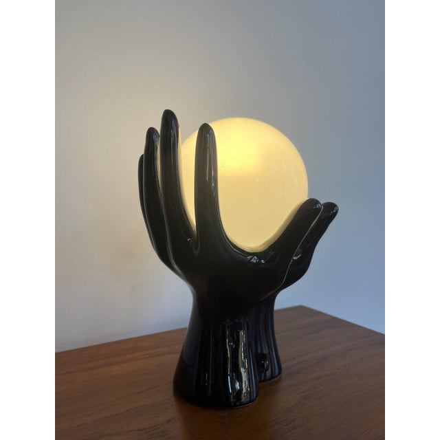 Vintage Hands Table Lamp For Sale - Image 9 of 11