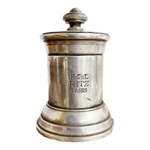 1920s Antique Silver Plated Pepper Mill From Hotel Ritz Paris