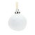 Elevate your holiday decor with the Porcelain Pine Cone Ball Ornament Set. This elegant set of six ornaments features a...