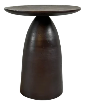 Modern Industrial Copper Bronze Metal Side Table