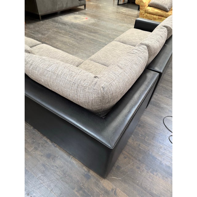 Modernist Bespoke Sectional Sofa, Three Piece For Sale - Image 10 of 12