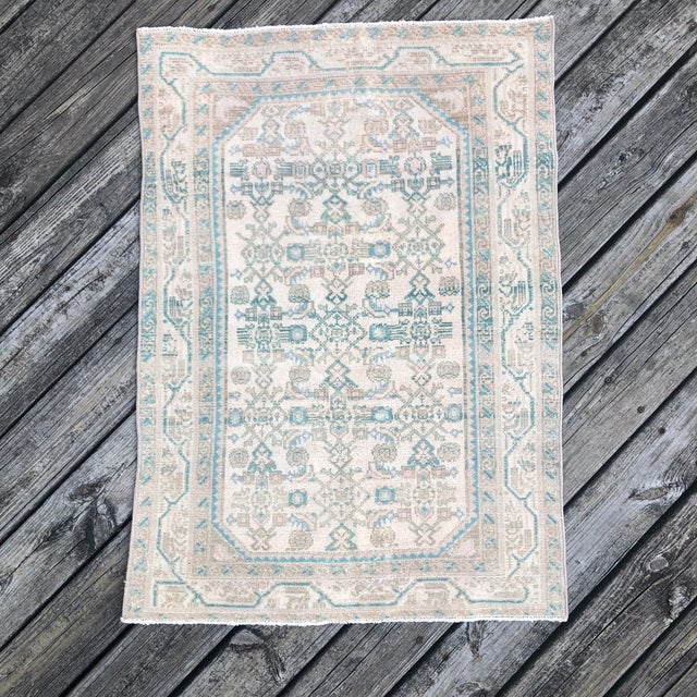 Antique Melayer Rug with Art Deco Elegance Hand-knotted approximately 100 years ago, this small antique Melayer rug is a...