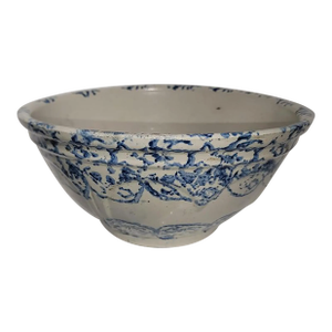 19Thc Large Sponge Ware Mixing Bowl