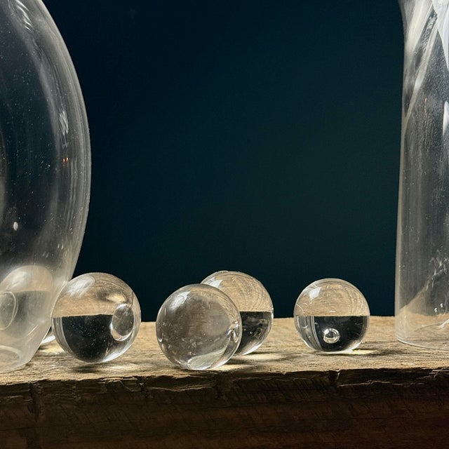 Vintage Hand Blown Biomorphic Postmodern Glass Sculpture Set (#2) For Sale - Image 10 of 10