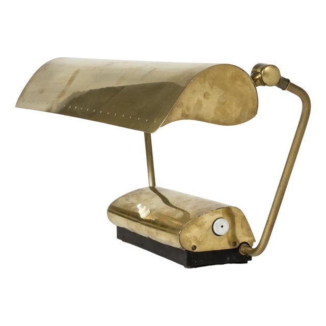 Mid-Century Brass Desk Lamp from Philips, 1940s For Sale