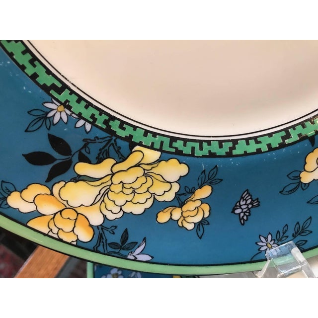 1920s Art Deco Royal Doulton Porcelain Service Dinner Plates Set of