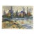 1980’s Original Double Sided Abstract Landscape/Still Life Watercolor Painting For Sale