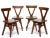 Vintage Wooden Chairs, Set of 4 For Sale - Image 11 of 11