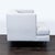 CB2 Cb2 Avec Modern Light Gray Lounge Chair With Metal Legs For Sale - Image 4 of 9