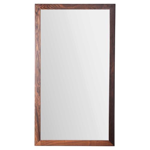 Gold Model 366 Rosewood Wall Mirror by Aksel Kjersgaard for Odder, Denmark, 1960s For Sale - Image 8 of 8
