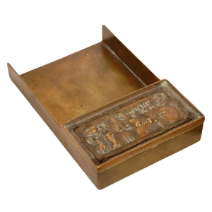 Arnaldo Pomodoro Unsigned Letter Tray "Il Sestante" Bronze