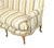 French French Louis XVI Jansen Style Striped Sofa For Sale - Image 3 of 4