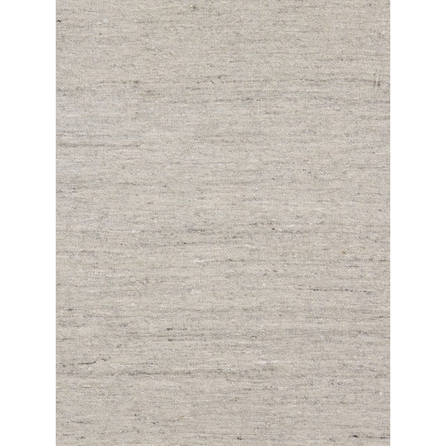2020s Contemporary Swedish Style Gray & Yellow Kilim Deco Rug 8ft X 10ft For Sale - Image 5 of 7
