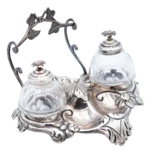 Silver Inkwell with Ink Tanks