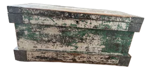 Zinc and Wood Trunk / Painter's Chest