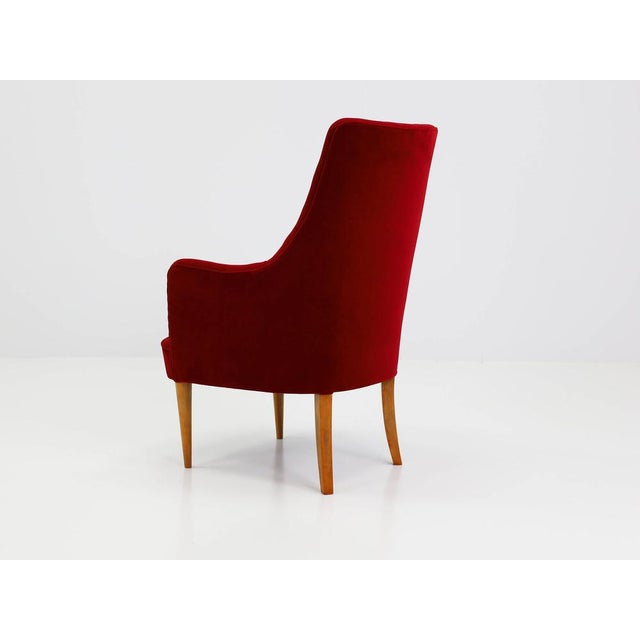 Small Armchairs with High Backrests in the style of Gio Ponti, Italy, 1950, Set of 2 For Sale - Image 10 of 15