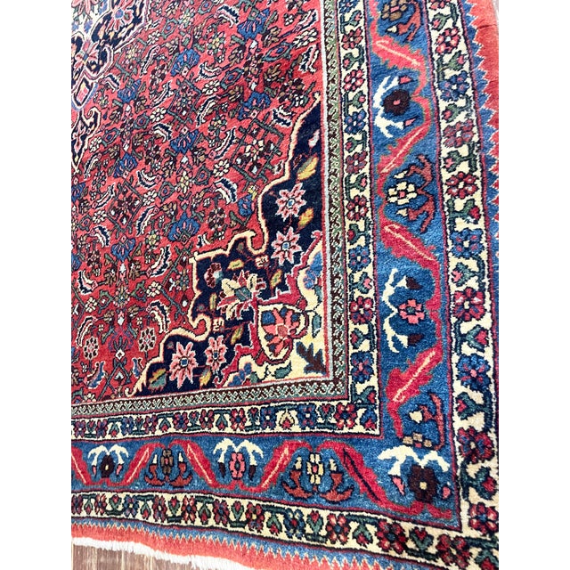 Tribal Antique Persian Bidjar Rug For Sale - Image 3 of 8