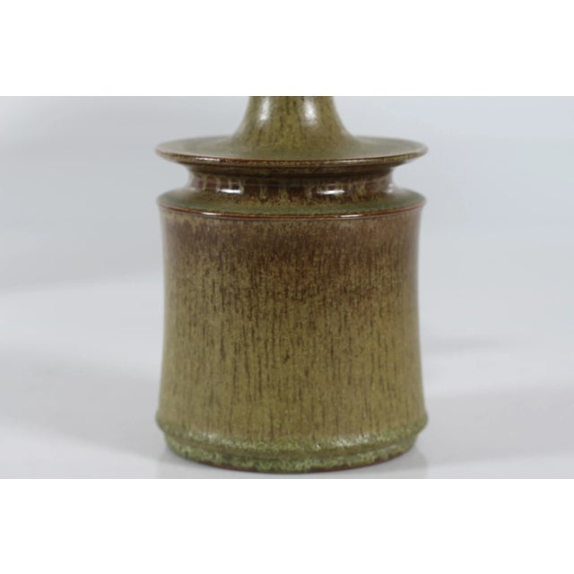 Sculptural mid-century danish table lamp from the ceramic studio kähler (hak). the lamp is made of stoneware probably with...