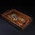 Vintage Hardwood Tray With Mother-of-Pearl Bird and Floral Inlay For Sale - Image 4 of 9