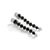 Mid-Century Modern Mid 20th Century Pair of 18k White Gold Black Diamond Floral Chandelier Earrings For Sale - Image 3 of 4