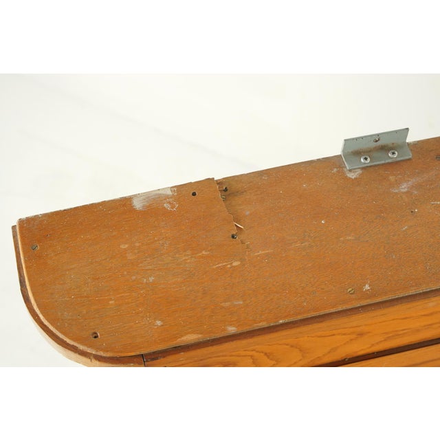 Vintage French City Hall Wall Mounted Display Case For Sale - Image 4 of 9