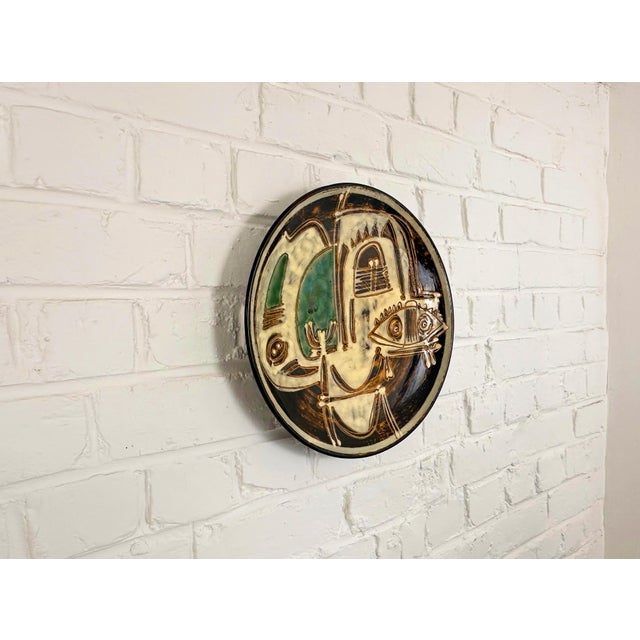 Large Expressionist Ceramic Dish by Ivy Lysdal for Kähler, Denmark, 1960s For Sale - Image 11 of 12