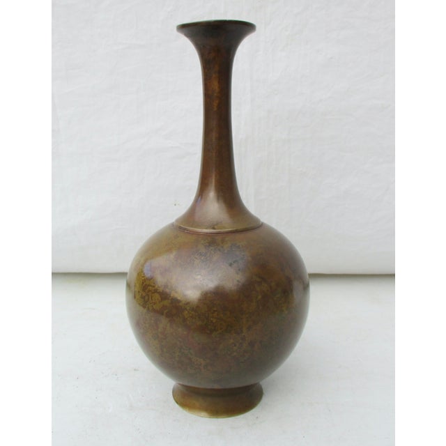 Mid-Century Modern Mid-Century Japanese Bronze Vase For Sale - Image 3 of 5