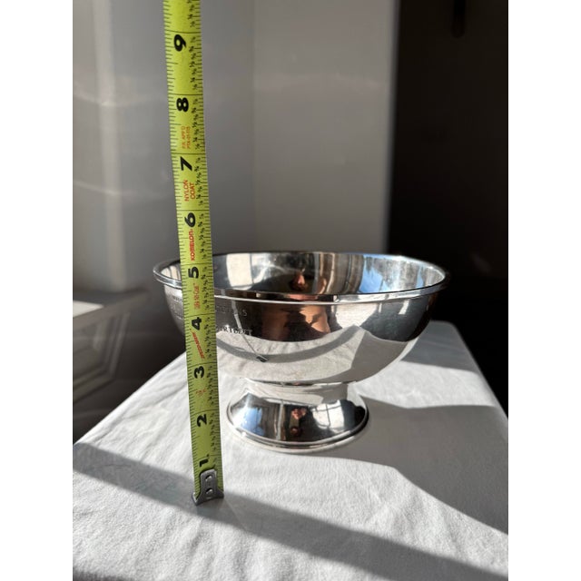 Vintage Fisher Sterling Silver Paul Revere Style Trophy Bowl - 423 G For Sale - Image 9 of 10