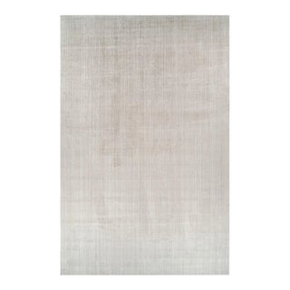 Rug & Kilim’s Oversized Textural Rug in Solid Beige and Cream Tones and Striae For Sale