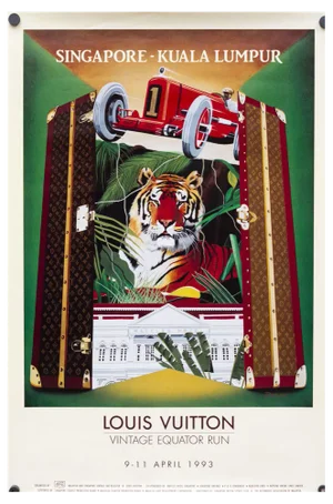 Vintage Louis Vuitton Equator Run Poster, 1993